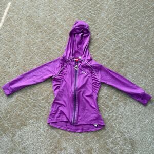 Puma Girl's Spandex Blend  Full Zip Hoodie Athletic Jacket - 4
